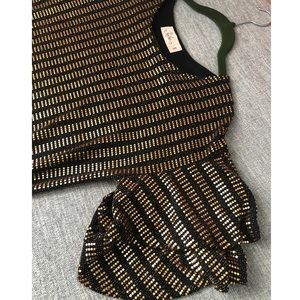 Brand New Black & Gold Party Dress